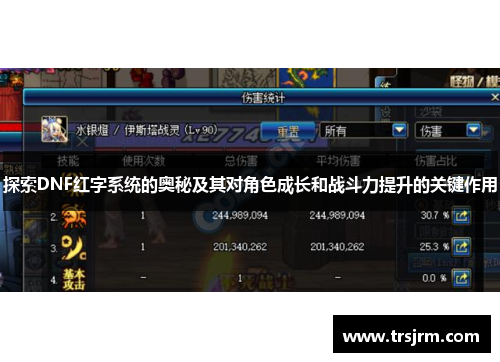 探索DNF红字系统的奥秘及其对角色成长和战斗力提升的关键作用